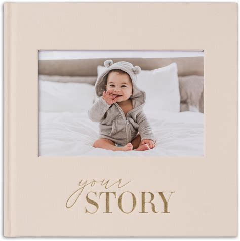 Amazon.com: Lanpn Hello Baby Memory Book, Linen Baby Book Memories with ...