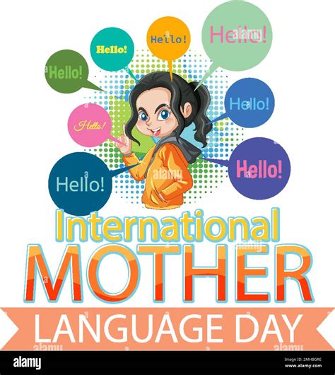 International mother language day banner illustration Stock Vector ...