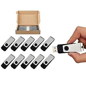 TOPESEL 100PCS 2GB Bulk USB 2.0 Flash Drive Swivel Memory Stick Thumb ...