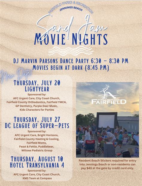 Sand Jam Movie Nights — In A Fairfield Minute