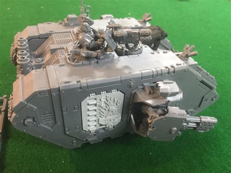 Warhammer 40K Salamanders Land Raider Redeemer with Forgeworld Doors ...