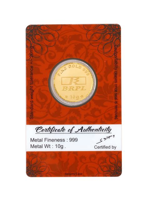 10 Gram 24kt (999 Purity) Banyan Tree Gold Coin