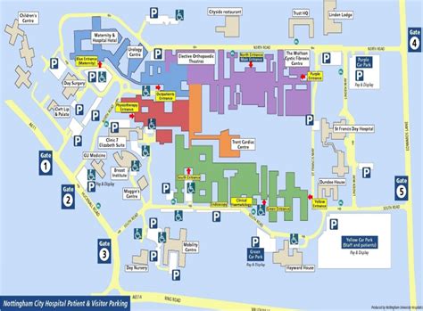 Map Of City Hospital Nottingham