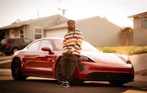 Wallpaper rapper, Porsche Taycan, D Smoke for mobile and desktop ...