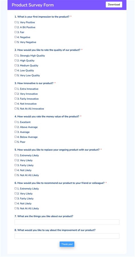 Image result for Customer Feedback Form Example