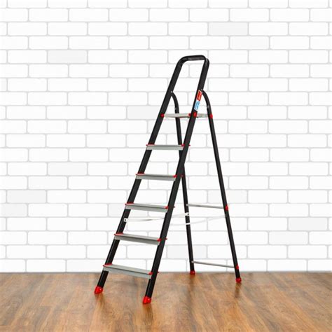 Buy Prestige PCBL 6 Steps Cleanhome Aluminium Ladder, 6 Steps with 5 ...