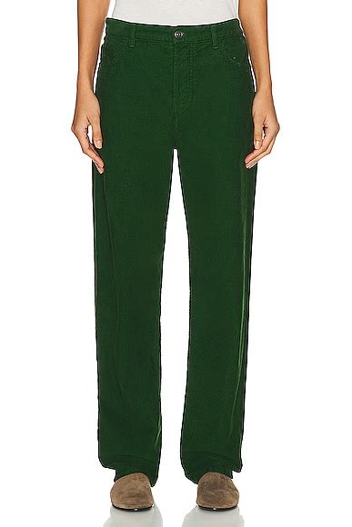 The Row Dan Pant in PINE GREEN | FWRD