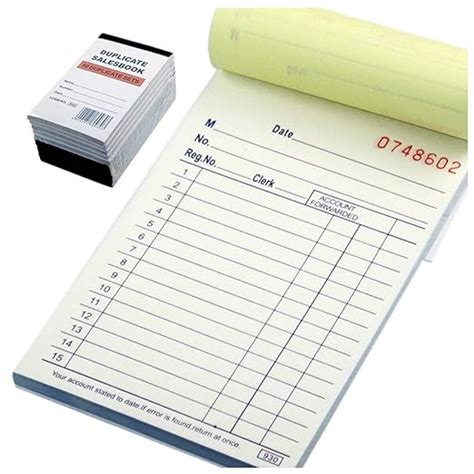 10 Pack Lot Sales Book Order Receipt Invoice Book Carbonless Copy (50 ...