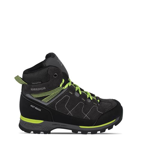 Karrimor | Hot Rock Waterproof Walking Boots Childrens | Charcoal/Green ...