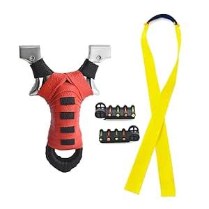 Marksman® Adult Learning Alloy Red/Black Wrap Slingshot for Outdoor ...