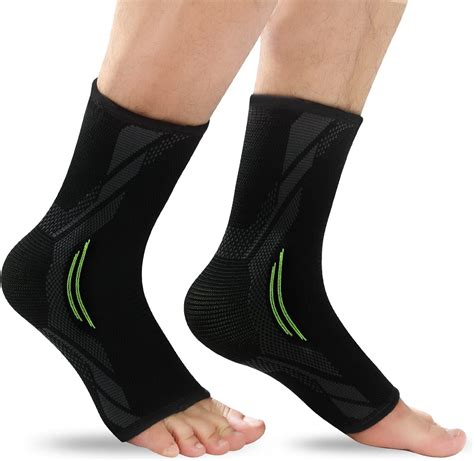 KASTWAVE Ankle Brace Compression, 1 Pair Ankle Sleeve for Sprained ...
