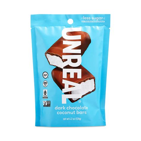 Unreal Dark Chocolate Coconut Mini Bars 15.34 Oz Allergy and Ingredient ...
