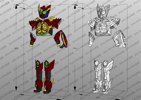 3D model Kamen Rider Tajadol Combo Eternity Armor - DIY Cosplay ...