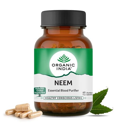 A TATA Product - Organic India Neem Blood Purifier - 60 Veg Capsules ...