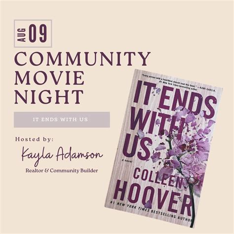 Community Movie Night- Colleen Hoover Release, Amc Avenue 16 Viera ...