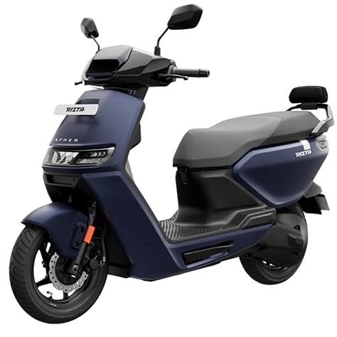 Ather Rizta S 123 KM IDC range in Pangong Blue Mono booking for Ex ...