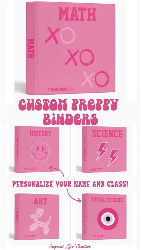 Personalized binder covers – Artofit
