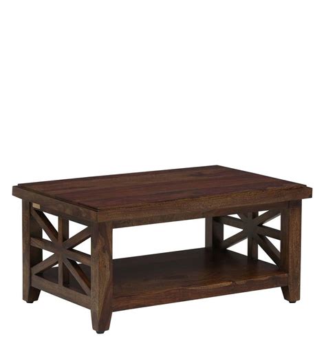 KONARK SOLID WOOD COFFEE TABLE IN PROVINCIAL TEAK FINISH | Mfg ...