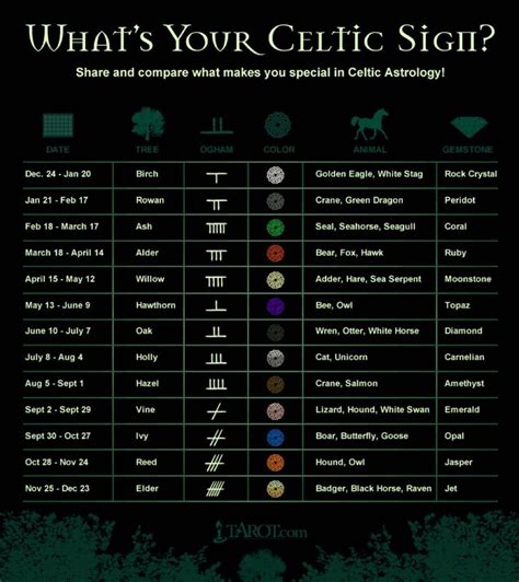 Celtic Sign | Celtic signs, Celtic tree astrology, Celtic zodiac