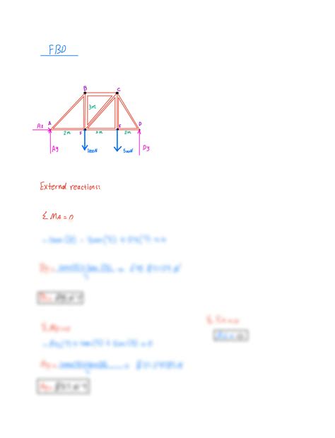Image result for Solving Trusses Using Method of Sections