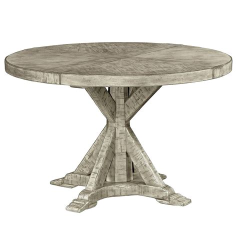 Rustic Round Dining Table, Dark Ale at 1stDibs | rustic round dining ...