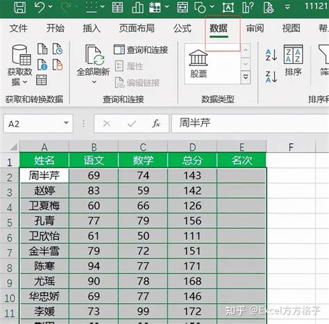 Excel如何为学生成绩表添加中文名次 - 知乎