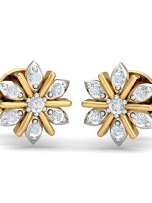 Buy KuberBox 18K Sukanya Traditional Ear Studs for Women and Girls Online