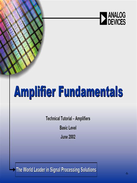 Image result for Amplifier Basics