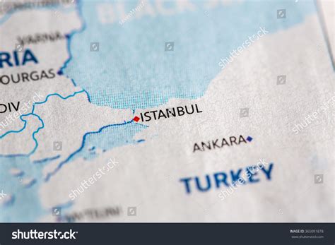 Istanbul Turkey Europe Map