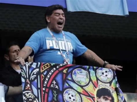 Maradona is 'well' after bizarre behaviour during Argentina win ...