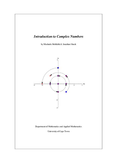 Complex Numbers Introduction Level 1 的图像结果