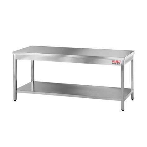 Tavolo Da Lavoro Pieghevole In Acciaio Inox 120x60 Cm - Portata 200 Kg, Per Cucina, Ristorazione, Fai Da Te, Facile Da Riporre