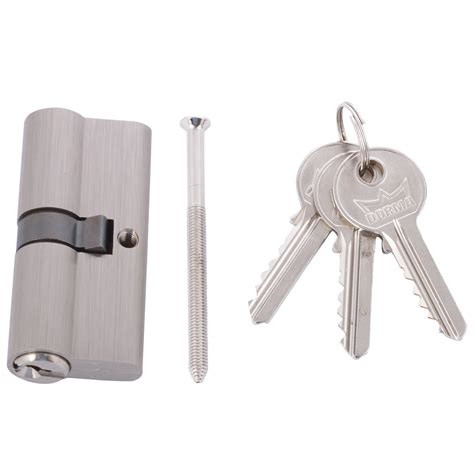 Dorma Steel Euro Profile Cylinders with Both Side Key - 70 Mm (Silver ...