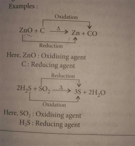 what is oxidising and reducing agent with example - Brainly.in