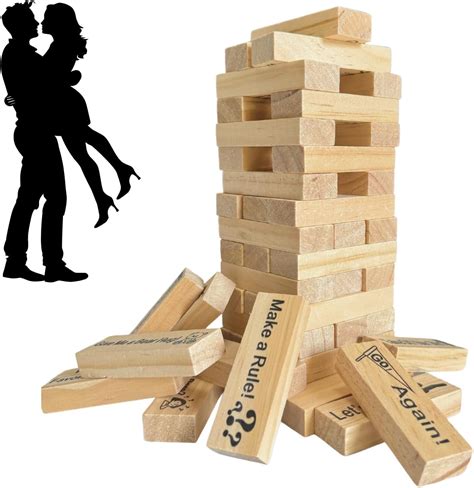 Giant Jenga Lust Tower Super Naughty Block Tower Games, CouplesAdults ...