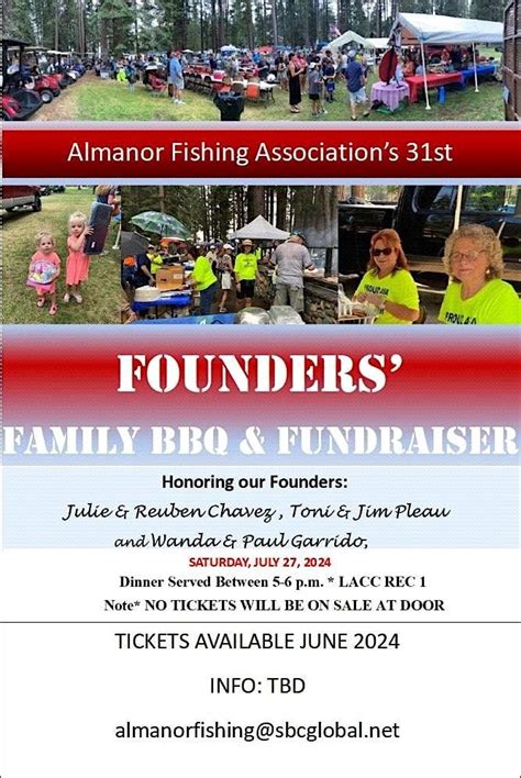 AFA Founders BBQ & Fundraiser, LACC, Lake Almanor, 27 July 2024 | AllEvents