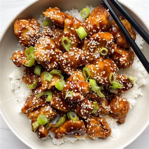 Air Fryer Sesame Chicken - hellofrozenbananas.com