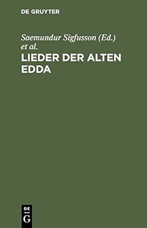 Buy Lieder Der Alten Edda Book Online at Low Prices in India | Lieder ...