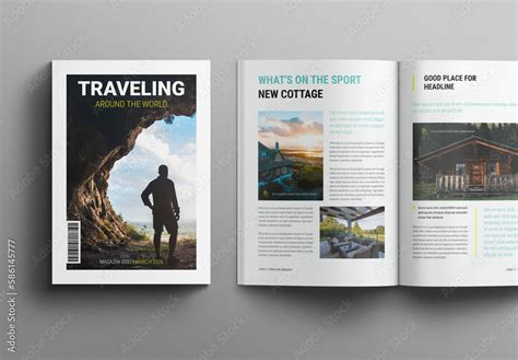 Travel Magazine Template Stock Template | Adobe Stock