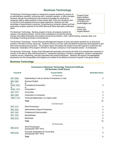 Image result for Business Technology Program