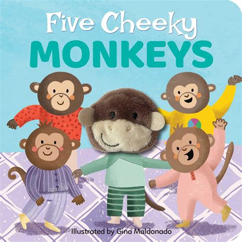 Amazon.com: Five Cheeky Monkeys: Finger Puppet Board Book (My Little ...