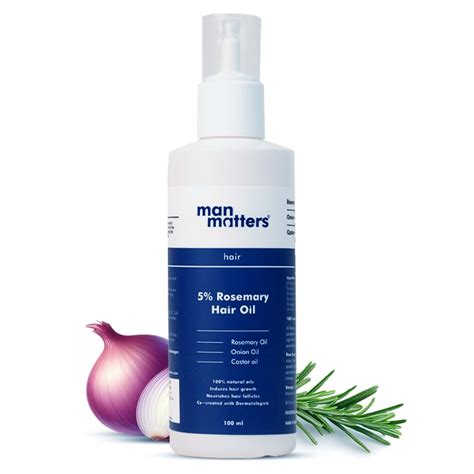 Buy Man Matters Hair Oil With Rosemary, Onion, Bhringraj, Shikkai ...