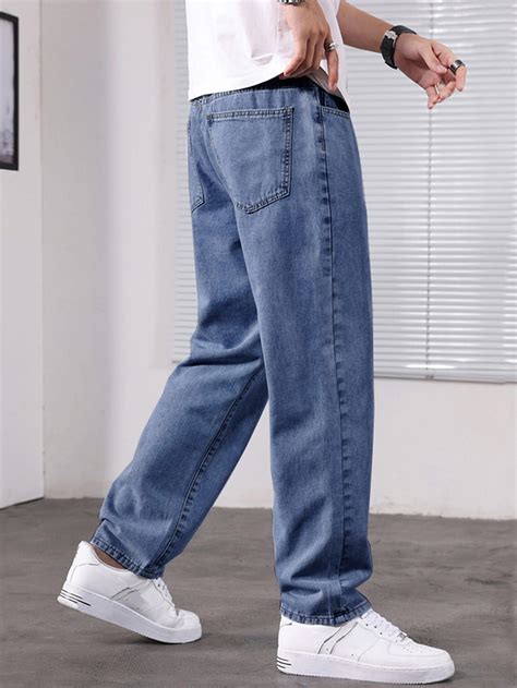 Men slant pocket straight leg jeans – Artofit