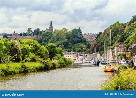 The Marina Near Dinan, Brittany, France. Editorial Stock Image - Image ...