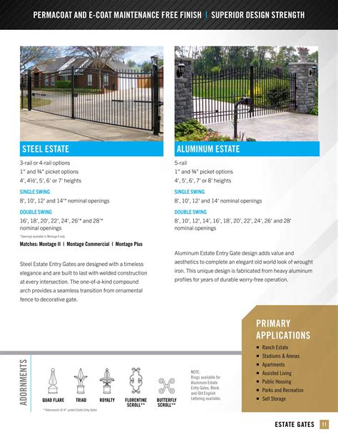 Ameristar Fence Products, Catalogs, Gates Brochure | ARCAT