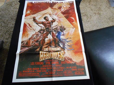 Hercules Original One Sheet Lou Ferrigno Sybil Danning Brad Harris ...