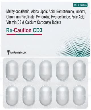 Re Caution Cd3 Tablet 10 - Uses, Side Effects, Dosage, Price | Truemeds