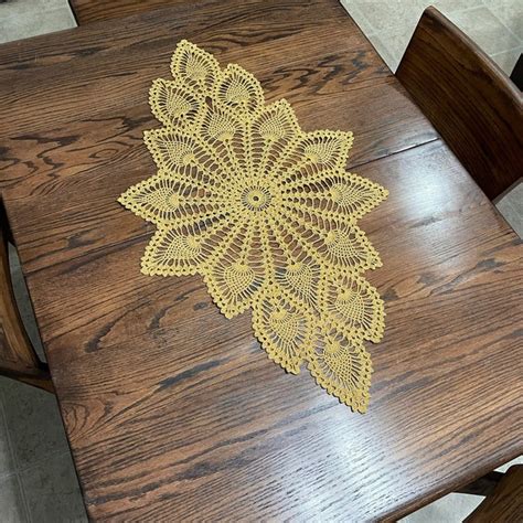 Image result for Crochet Oval Table Runner Pattern