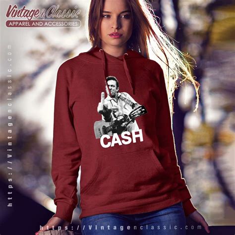 Johnny Cash Middle Finger Shirt - Vintagenclassic Tee