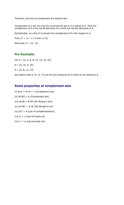 What Is Complement of a Set 的图像结果